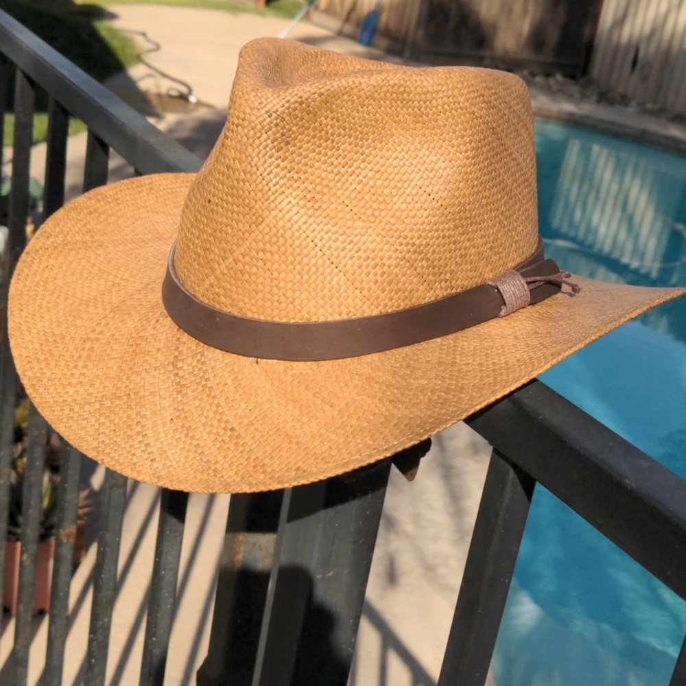 Warm brown Austral Panama Hat size MEDIUM (56-57)